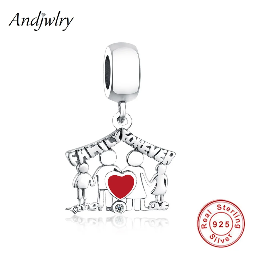 Ajw0176 925 пробы серебряные браслеты Pandora, оригинальные бусины, подвески для девушки, бусины для рукоделия, изготовление ювелирных изделий Berloque - Цвет: Ajw0176