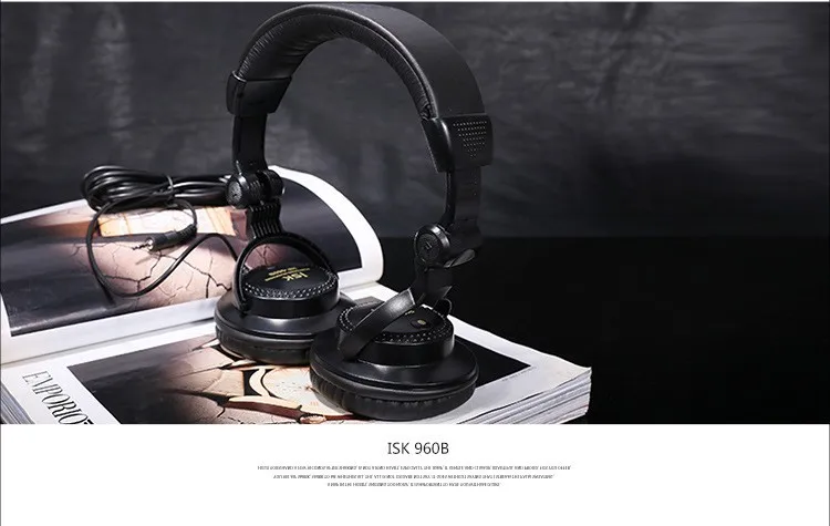 Новинка, ISK, HP-960B, повязка на голову, наушники, auriculares, студийный монитор, динамические, стерео, DJ наушники, HD гарнитура, шумоизолирующие наушники