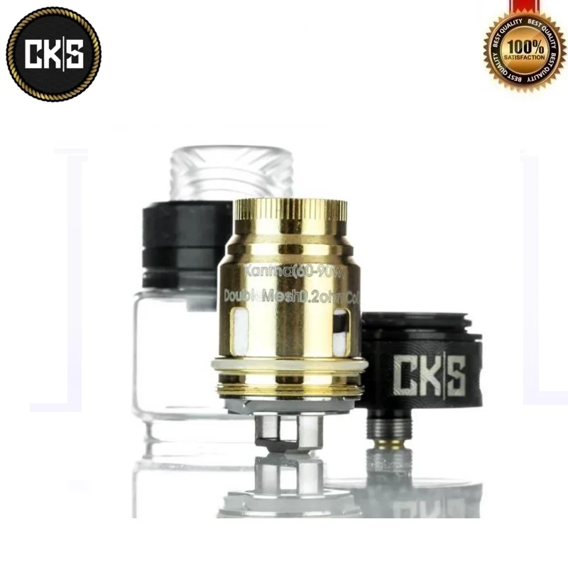 Оригинальные сетчатые блоки болт бак 25 мм 6 мл Vape распылитель с сетчатой катушкой