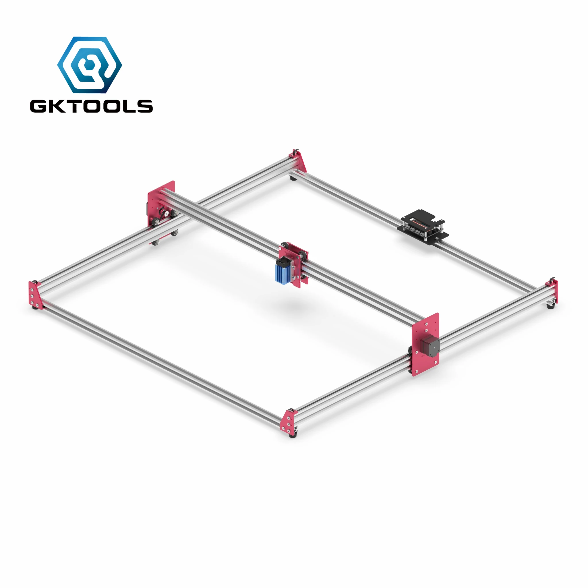 GKTOOLS 100x100 см DIY ЧПУ GRBL хобби мини лазерная резка лазерный гравер деревянный кожаный резак гравировальный станок PWM EleksMaker