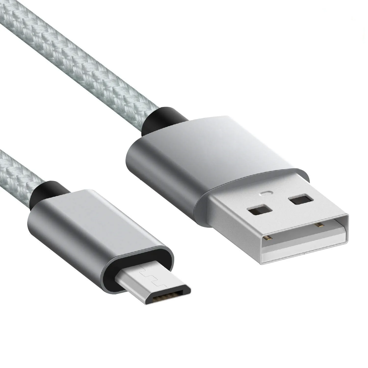 Нейлоновый плетеный кабель для быстрой зарядки Micro USB Samsung Galaxy Amp Prime 2/J2 J3 J5 J7 Prime/J7