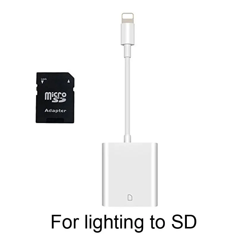 Считыватель карт памяти Mosible для iPhone iPad ios интерфейс Lightning OTG считыватели не