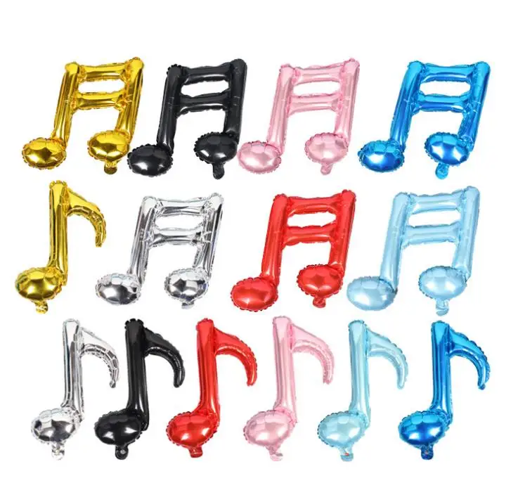 

5pcs/lot Music Notes Balloons Symbol Foil Single Double Wedding Birthday Christmas New Year Party Decoration Supplies inflatable