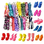 Новинка 20 шт.компл. вечерние няя одежда ручной работы 12 модных платьев смешанного стиля + 8 пар аксессуаров обувь для куклы Барби лучший подарок игрушка для девочки