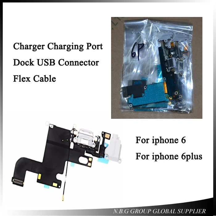 Зарядный порт гибкий кабель для iphone 6 4 7 6G plus 5 наушников аудио разъем USB Зарядное