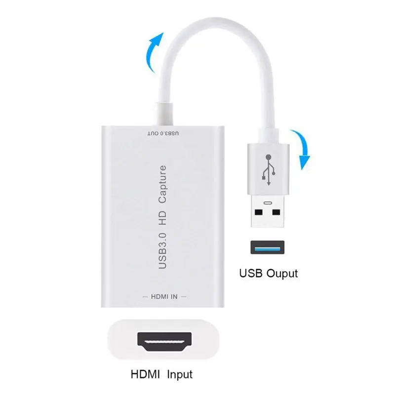 HDMI к USB 3 0 устройство захвата карты Dongle 1080P видео и аудио адаптер Win Mac US|Карты видео-