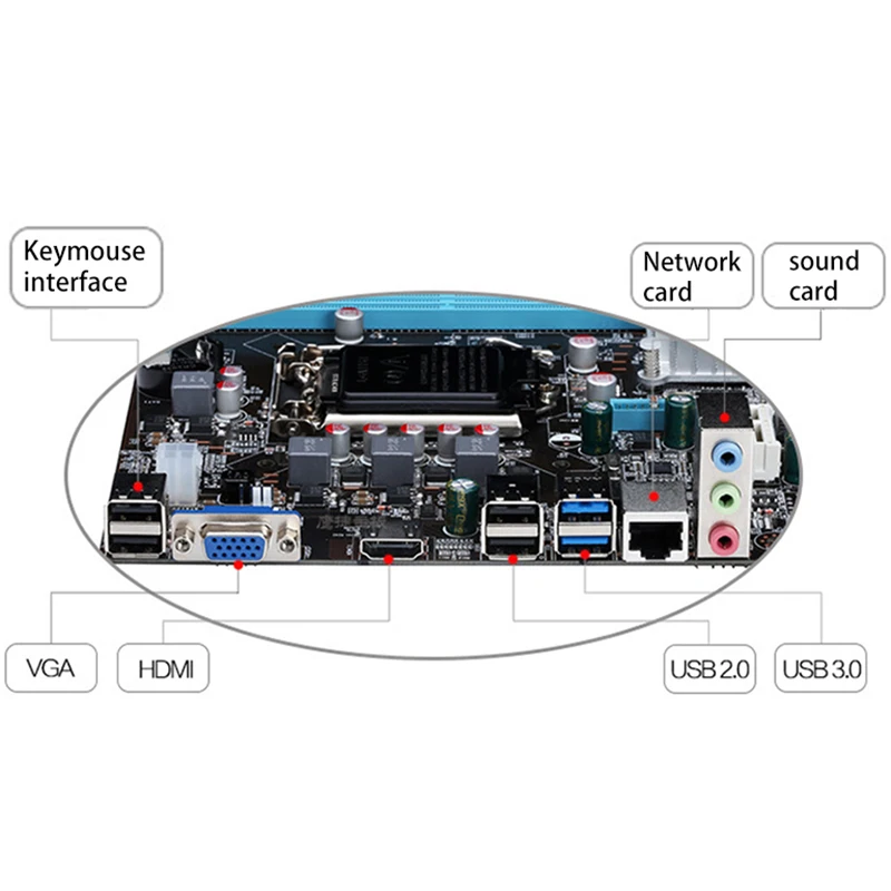 Материнская плата Lga 1155 B75 P8B75-M P8B75M/Csm разъем Sata Iii 4 X Ddr3 32Gb Usb3.0 P8B75-M/Csm | Компьютеры и
