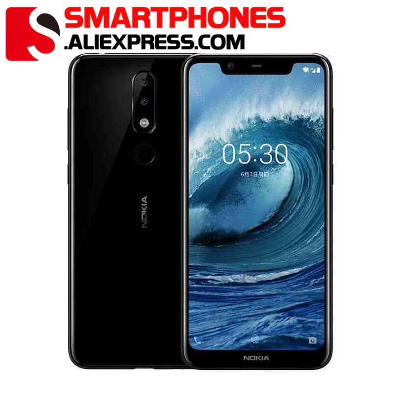 Nokia X5 4G 64G Android 8 1 3060 mAh 3 камеры двойная Sim отпечаток пальца 5 86 дюймов Восьмиядерный
