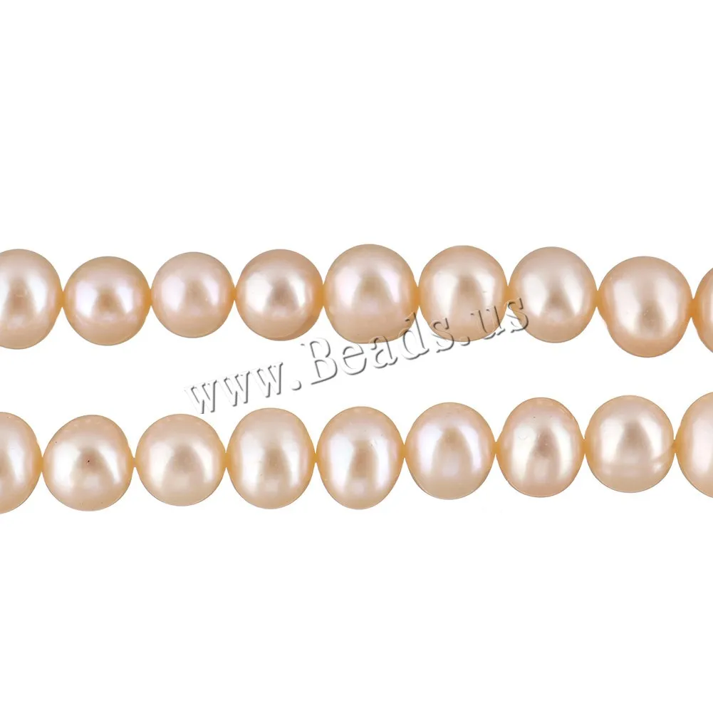 Бусины Из культивированного картофеля Пресноводный Жемчуг натуральный розовый 7