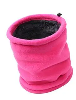 Rose red Facecozy женская зимняя спортивная шапочка многофункциональная Женская флисовая шапка теплая мягкая Толстая охотничья походная альпинизм, лыжи шарф - Цвет: Rose red