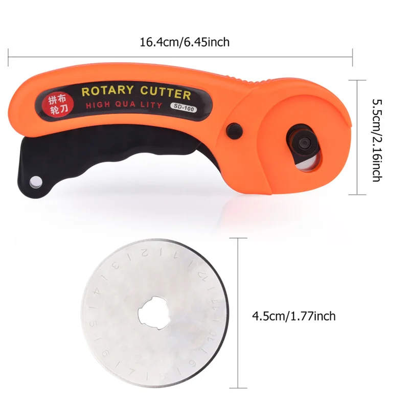 

1pc Sewing Quilting Accessories Leather Tools Durable Rotary Cutter Distinctive Sewing Gadget Multi-purpose Cutting Tool
