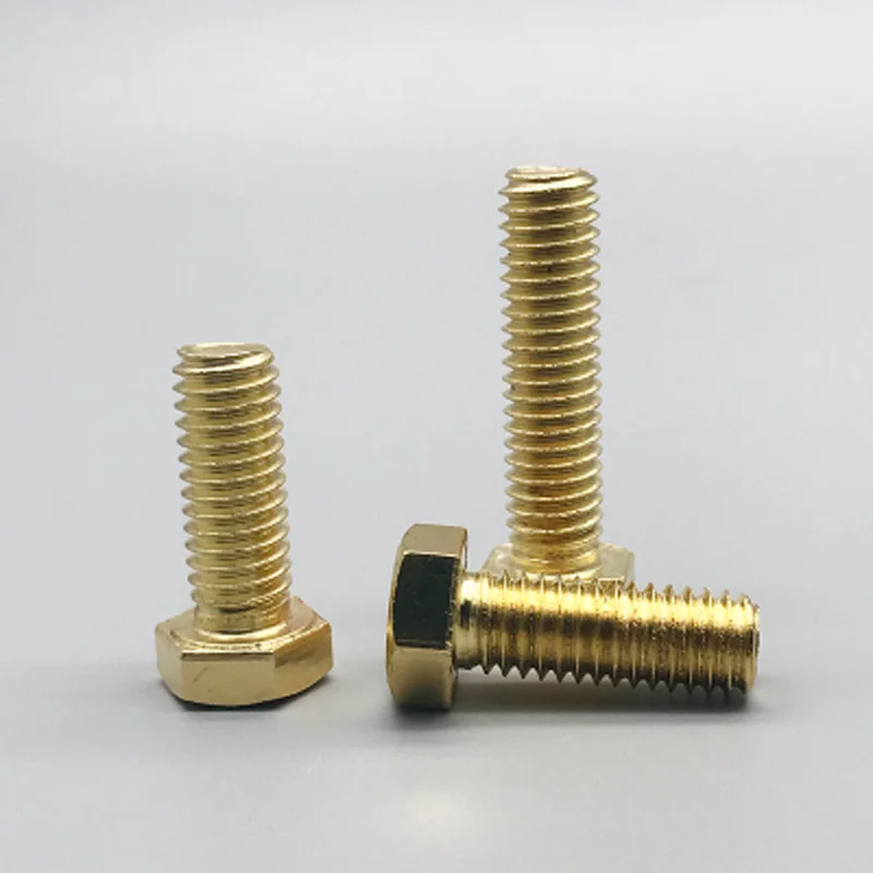 2 шт. M6 шестигранные винты с внешней шестигранной головкой медный латунный