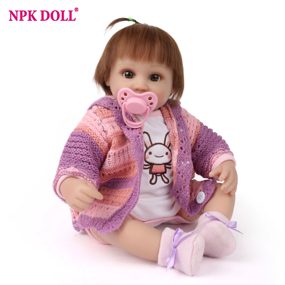 Кукла NPK Reborn Baby 45 см Реалистичная кукла подарок младенец с мягким хлопком модные