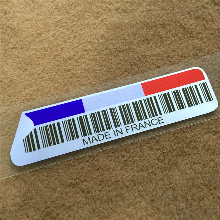 2 шт. автомобильные наклейки с национальным флагом штрихкодов изготовленные в