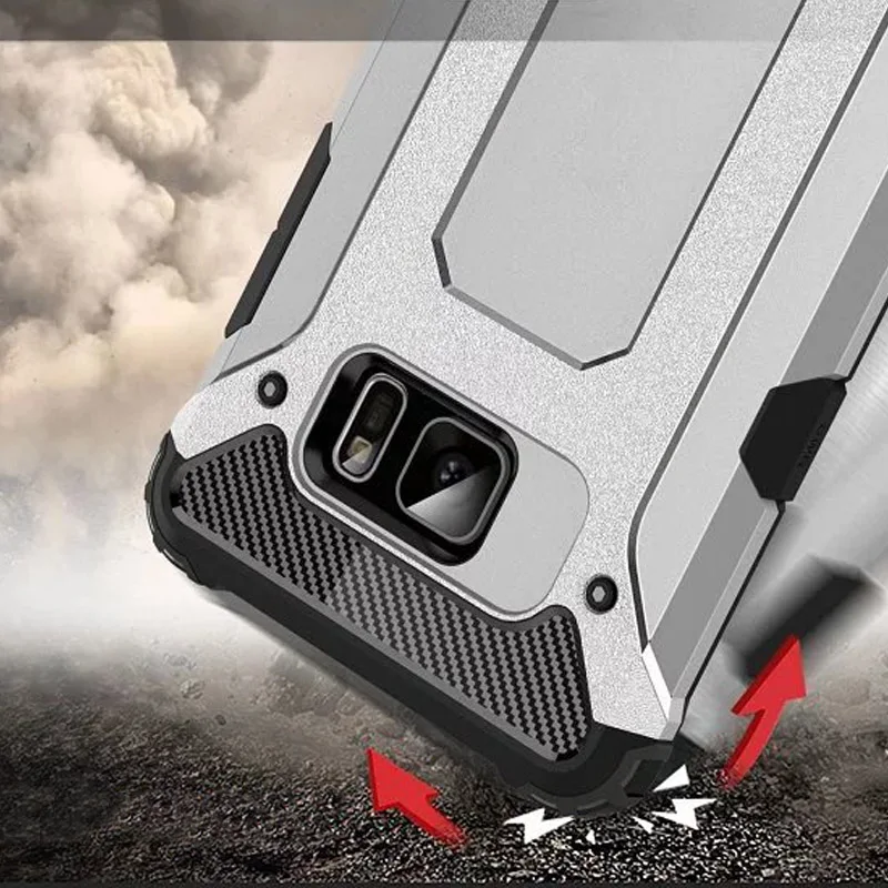 HYSOWENDLY Armor чехлы Чехол для samsung Galaxy Note 4 N9100 случаях кремния гибридный жесткий PC