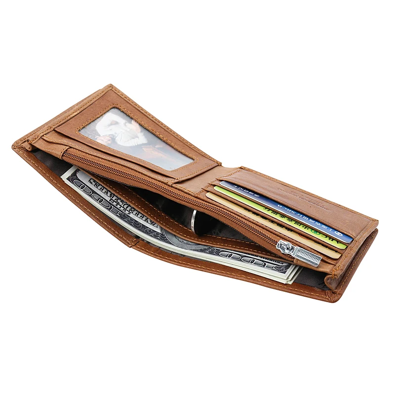 JINBAOLAI 2018 новые мужские кошельки Короткие Кошельки для денег дизайн натуральная