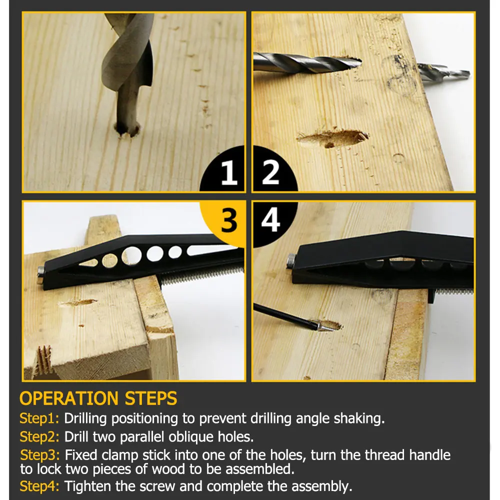 1 шт. ABS косой отверстия Наклонный фиксированный фиксирующий Зажим отверстие для