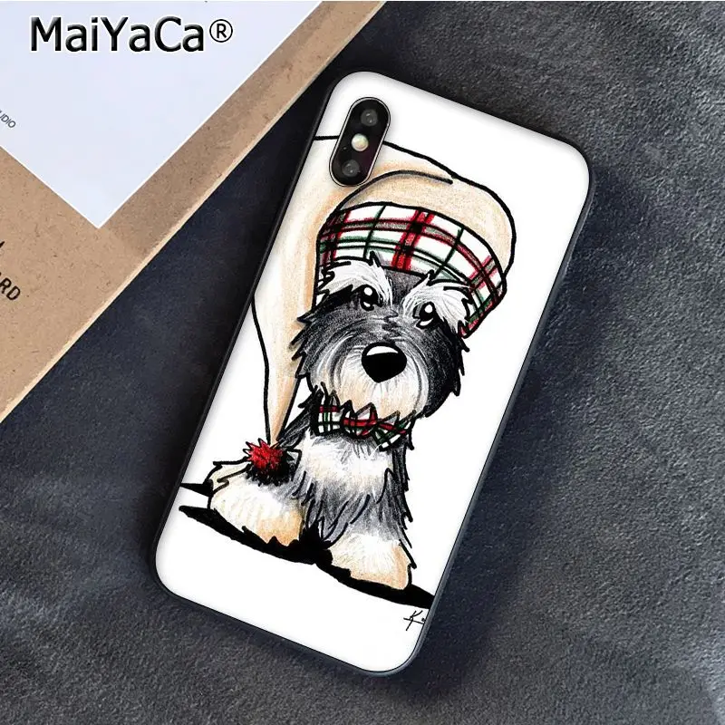 A13 Чехол MaiYaCa Schnauzer Puppy dog Art Для iphone 11 Pro 11Pro Max 5 5Sx 6 7 7plus 8 8Plus X XS MAX XR - Цвет: A13