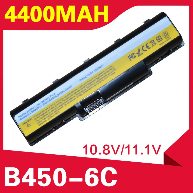 

B450 4400mAh Laptop Battery for Lenovo B450 L09M6Y21 L09S6Y21 B450A B450L