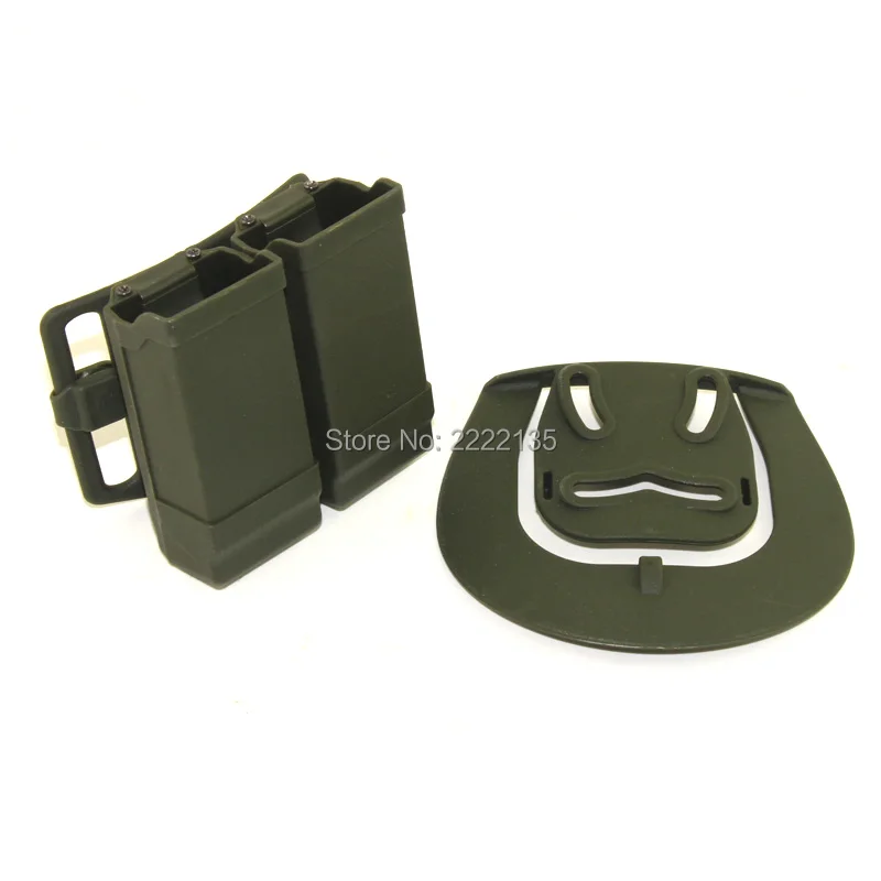 Новый стиль CQC Кобура Двойные держатели для журналов Gl 9 мм. 40 Cal Mags 3 цвета|double magazine