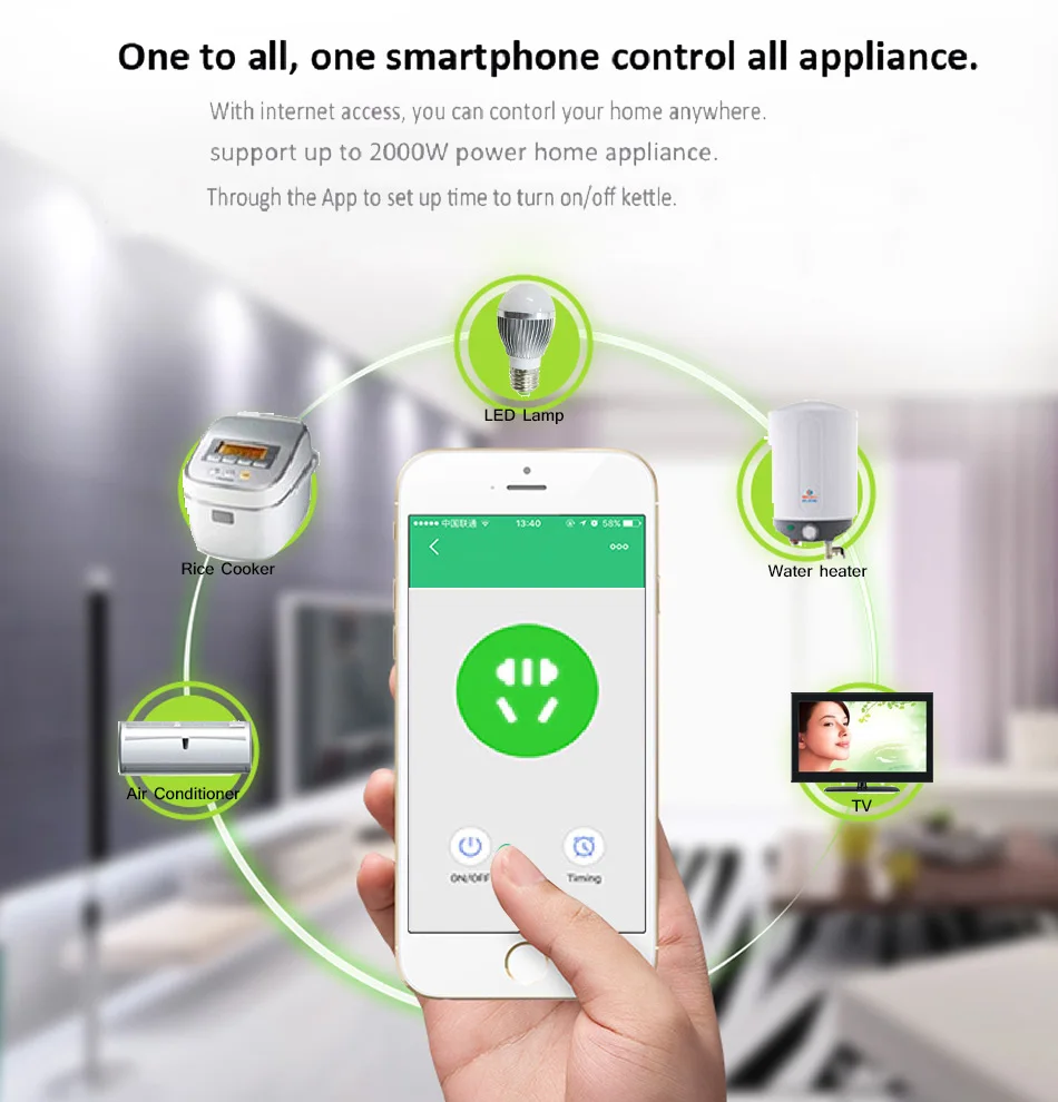 Умная розетка с Wi-Fi ЕС США Австралия Великобритания таймер переключатель