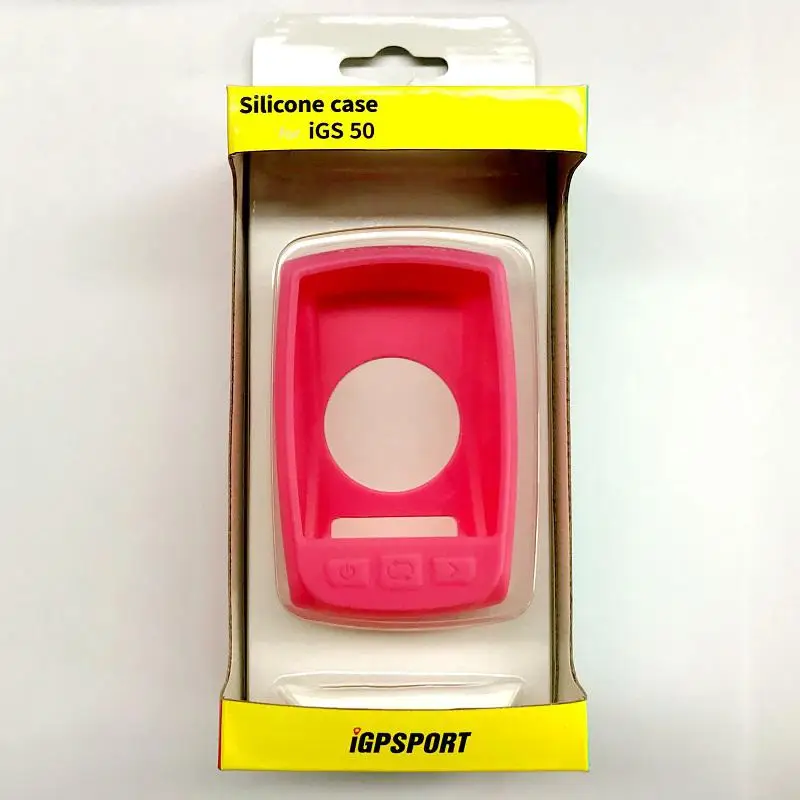Pink IGPSPORT Водонепроницаемый Спидометр для велосипеда Чехол секундомер для велосипеда Защитная крышка IGS50E велосипедный Велоспорт компьютер защитный чехол - Цвет: Pink