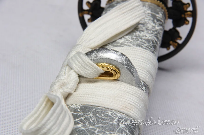 Японский самурайский меч модель Катана настоящая стальное прямое лезвие с