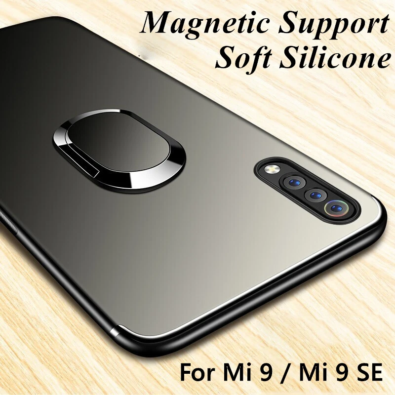 KAPEED For Xiaomi Mi 9 Luxury Magnetic Ring Soft Silicone TPU Anti-Knock Phone Case Funda MI9 SE Cover Coque | Мобильные телефоны и