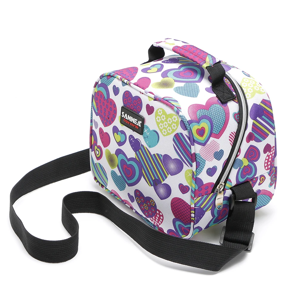 SANNE 6L Children's Cartoon Insulation Portable Picnic Lunch Bag Cooler Oxford Thermal Insulation Delivery Package Insulated