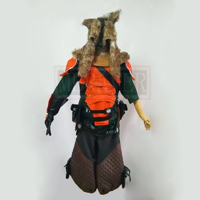 Костюм для косплея OW Hanzo Shimada одинокий волк униформа на Хэллоуин шапка + рубашка