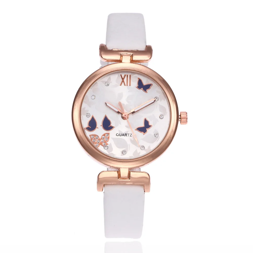 2018 модные женские часы знаменитого бренда кожаные Аналоговые кварцевые наручные