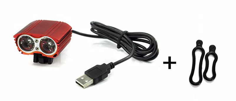Водонепроницаемый 3000лм XM-L T6 светодиодный велосипедный USB головной светильник, Аксессуары для велосипеда