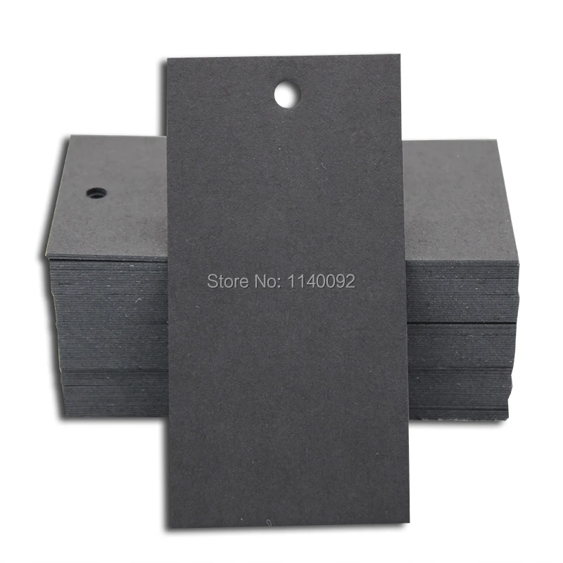 

Free shipping Blank DIY matte paper Hang Tag/350gsm cardboard matte finish paper black swing tag/clothing label/tag 300pcs a lot