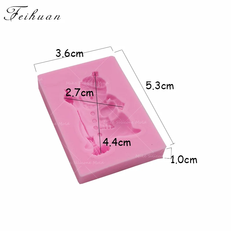 В форме снеговика Рождественская силиконовая форма формы из полимерной глины