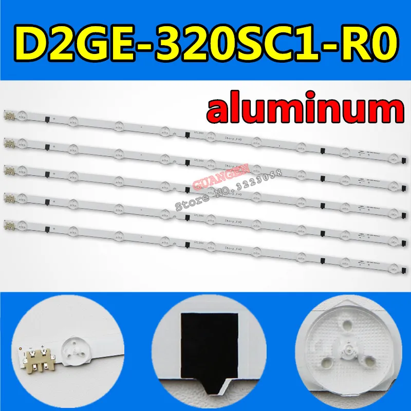 50 шт./лот 100% новый светодио дный газа для SamSung острыми FHD 32''TV D2GE 320SC1 R0 CY HF320BGSV1H