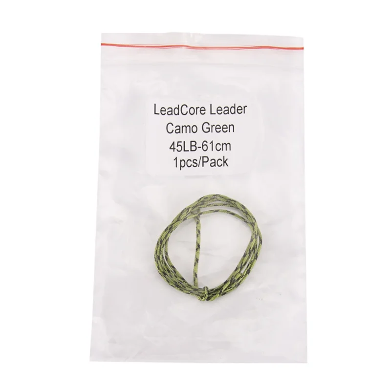 A 1 шт. леска для карпфишинга 45IB Leadcore с быстрым поворотом PE плетеная линия с lead Camo Зеленый - Цвет: A