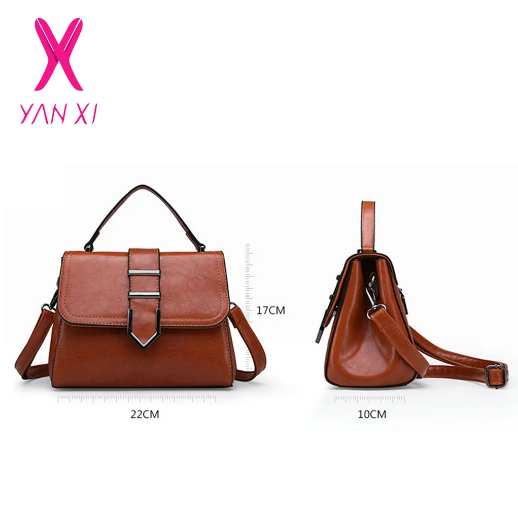 YANXI 2018 винтажная модная дизайнерская женская сумка из искусственной кожи Сумка