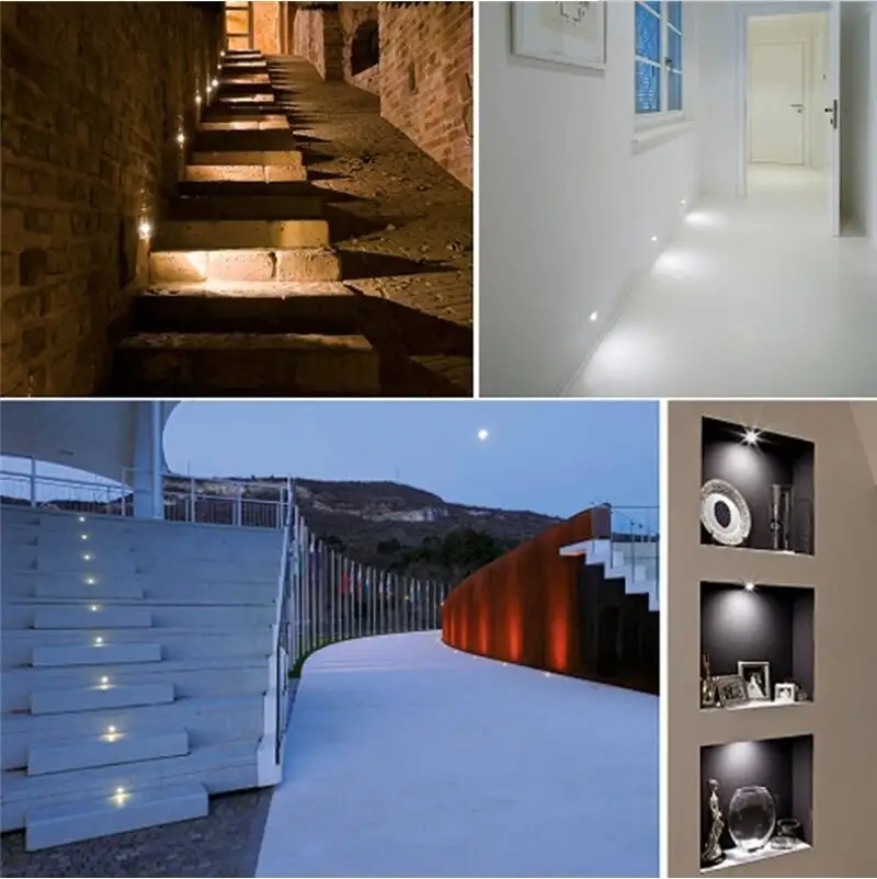 Встраиваемый светодиодный мини-светильник для шкафа 12 В точечные светильники