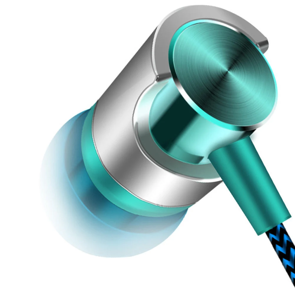 Модные Плетеные проводные стерео наушники-вкладыши с регулировкой громкости