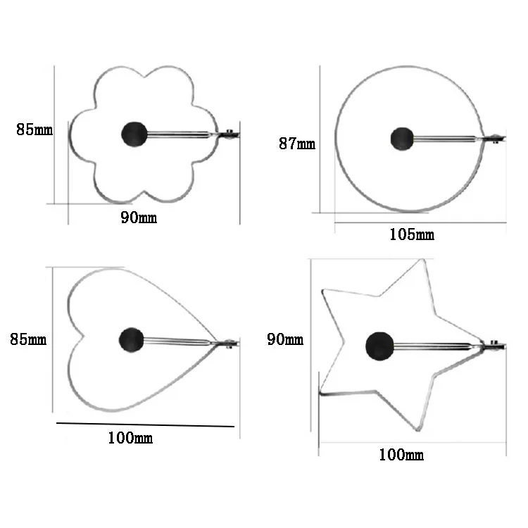 Behogar 1 набор (4 шт.) мулити использование омлет из нержавеющей стали жареное яйцо