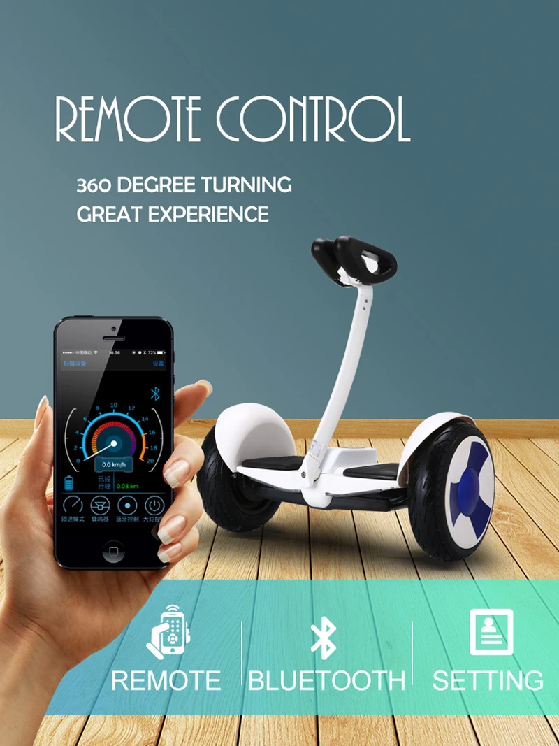 Самобалансирующийся скутер, Bluetooth, Мобильный балансировочный скутер, умный электрический Ховерборд, два колеса, управление телефоном, мини-Ховерборд