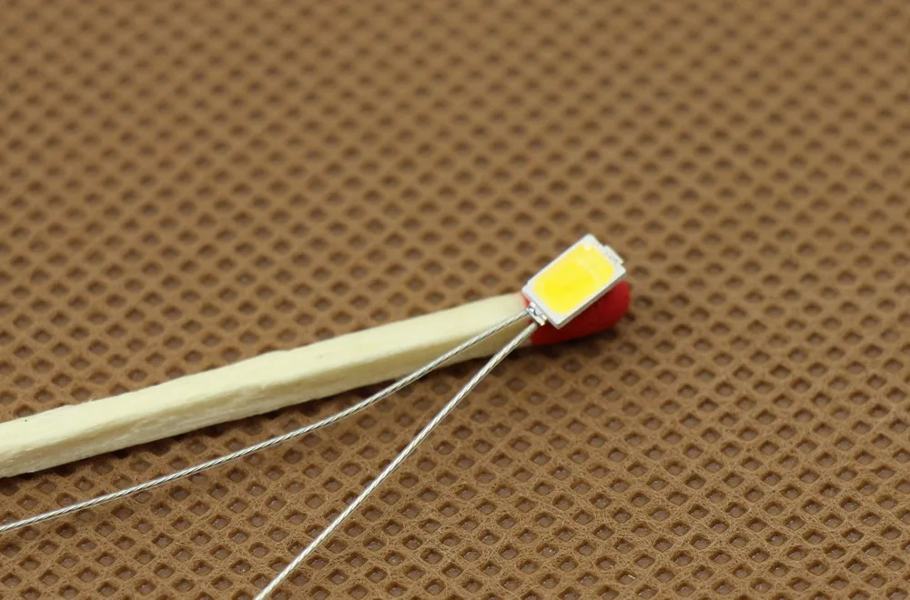 T5730 20 шт Предварительно Проводные провода SMD Led припаянные micro litz 5730 Новый 3 в яркий