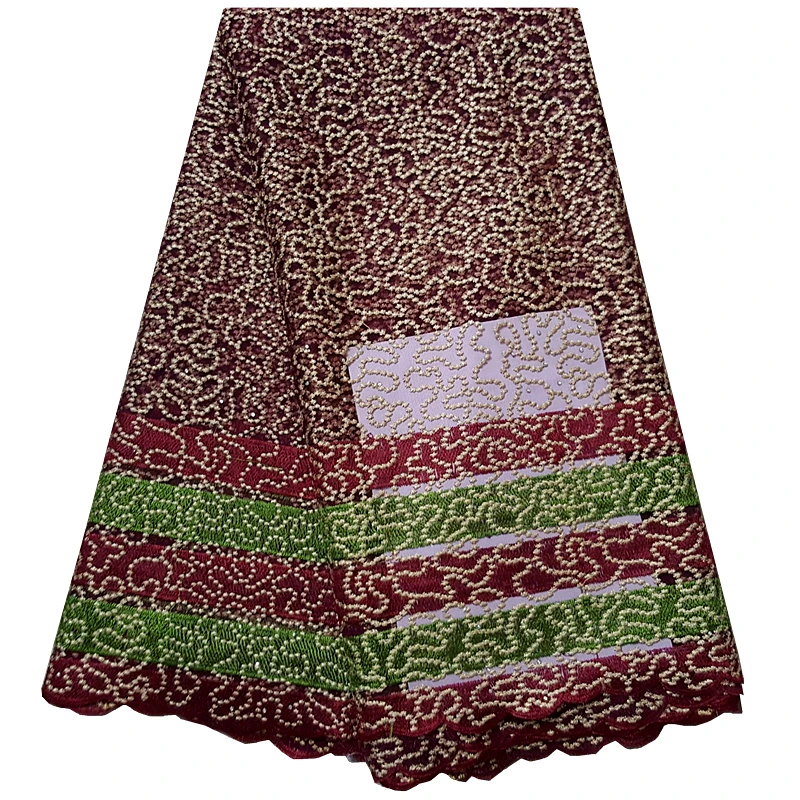 Африканский Шнурок Вышитые Французский Кружевной Ткани Высокого Качества С