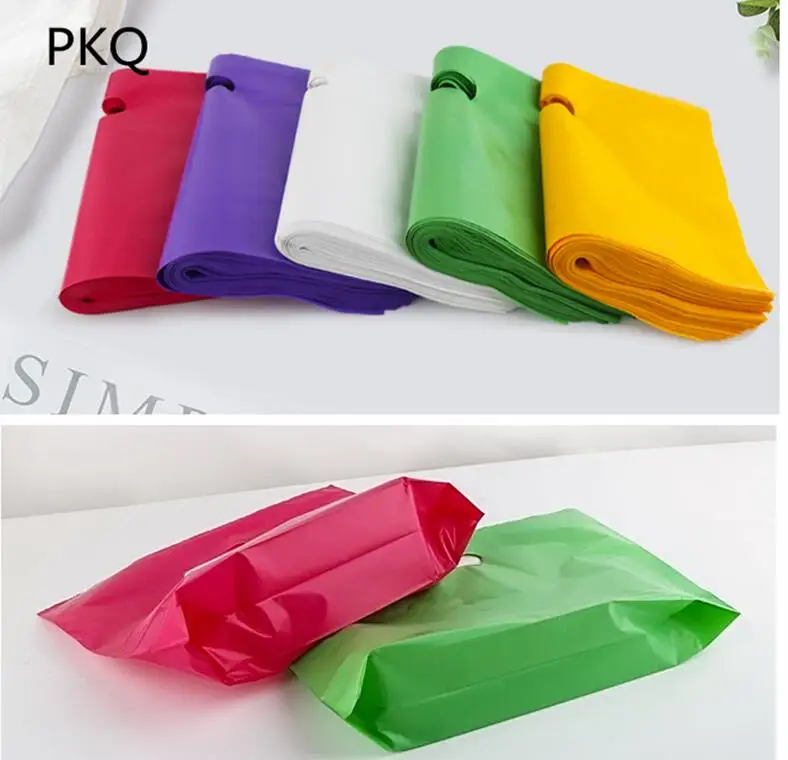 10 шт Большой Пластик мешочек для украшений подарок из бутика Подарочный пакет с