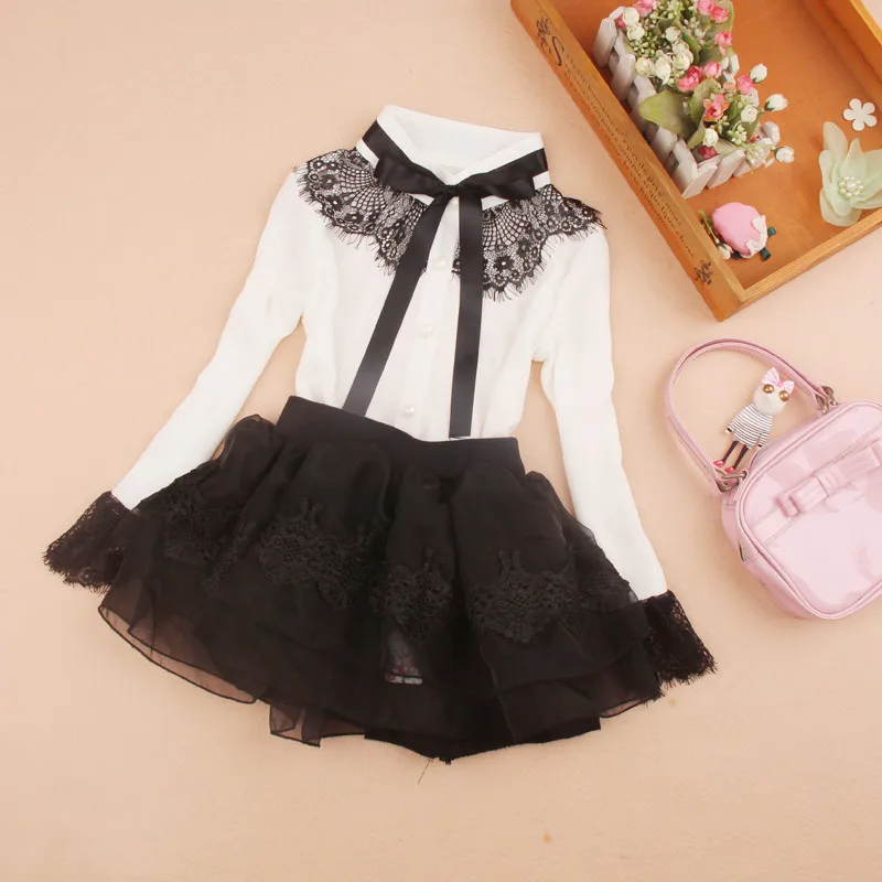 От 2 до 16 лет Блузка для девочек коллекция 2017 года Осенние шифоновые топы с