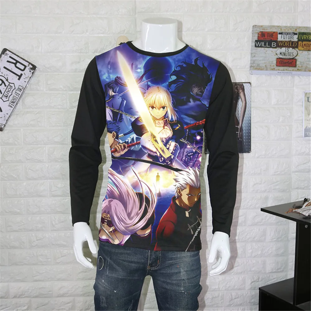 Женская футболка Косплей японское аниме с надписью Fate zero/Fate ubw/Fate stay night эмблемой
