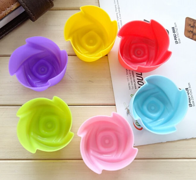 Роза булочки чашечка для печенья выпекания хлебобулочных изделий Шоколад Желе