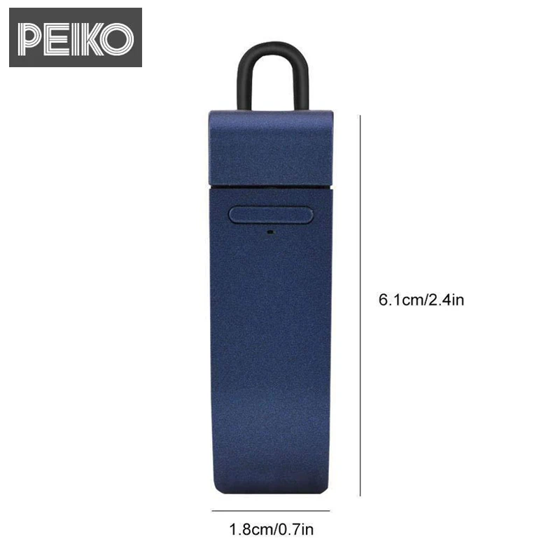 Peiko Smart Dual Mode Translate наушники беспроводные Bluetooth наушники 23 языков перевод для путешествий и бизнеса гарнитура - Цвет: Синий