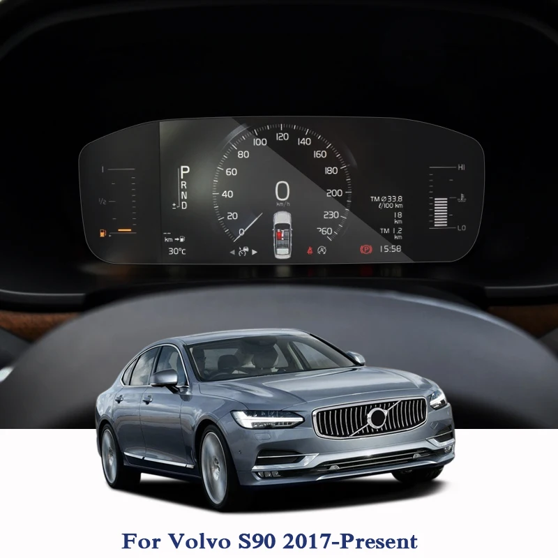 

For Volvo S90 2017-Present GPS Navigation Screen Glass Protective Film Dashboard Display Film Internal Car Accessories Stickers