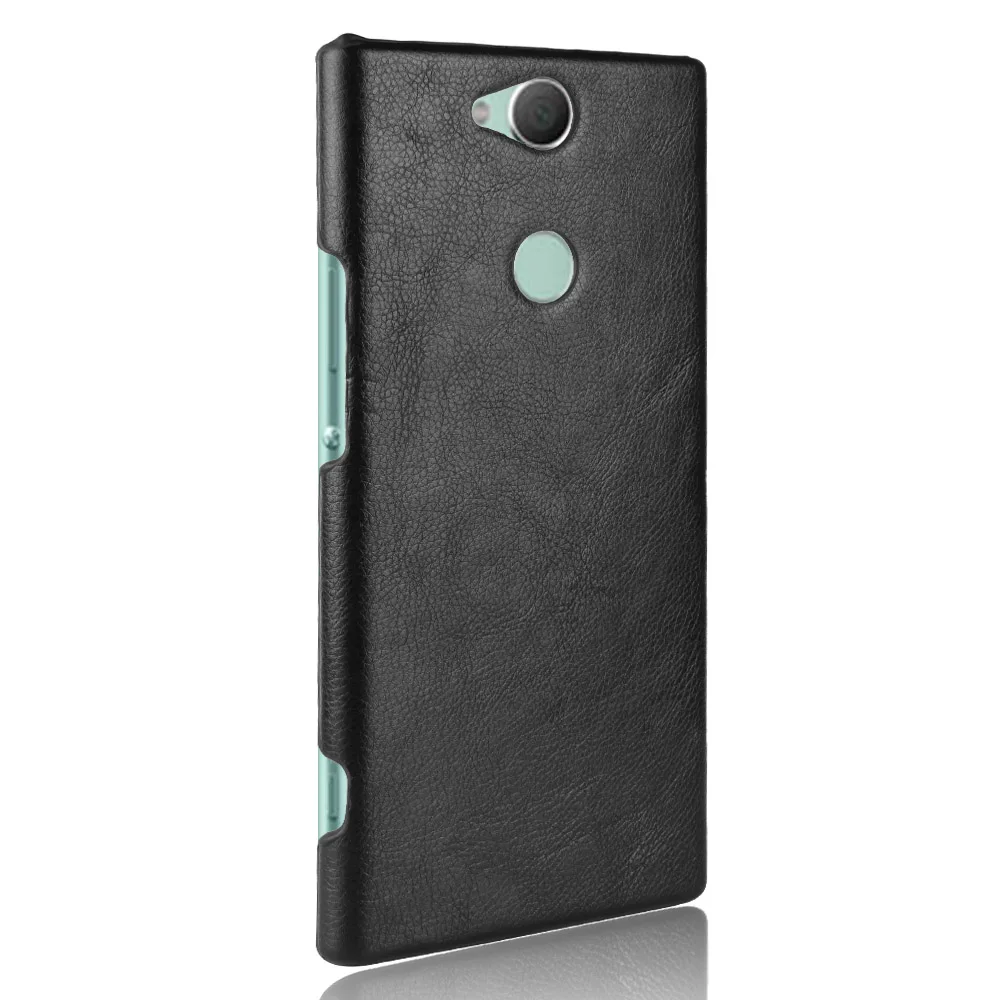 Роскошный Litchi чехол для sony Xperia XA2 Plus XA2Plus XA2+ чехол H3413 H4413 H4493 кожаный ПК жесткий защитный чехол для задней панели телефона